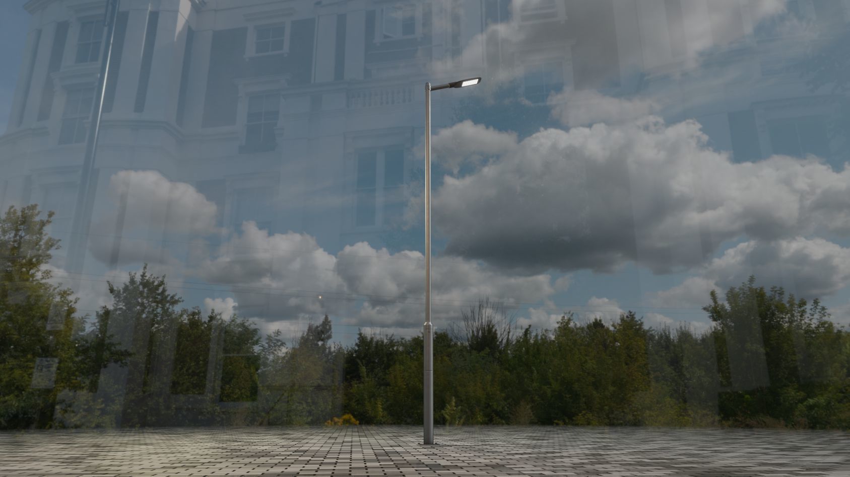 Street Light 12 version 6 5m with pole 2 Low-poly 3D model_30