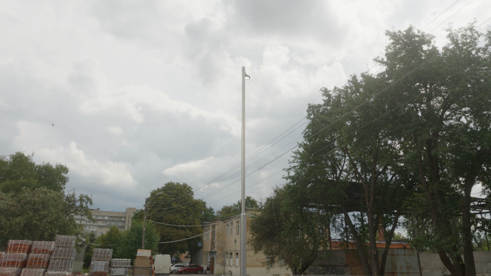 Street Light 12 version 6 5m with pole 2 Low-poly 3D model_56