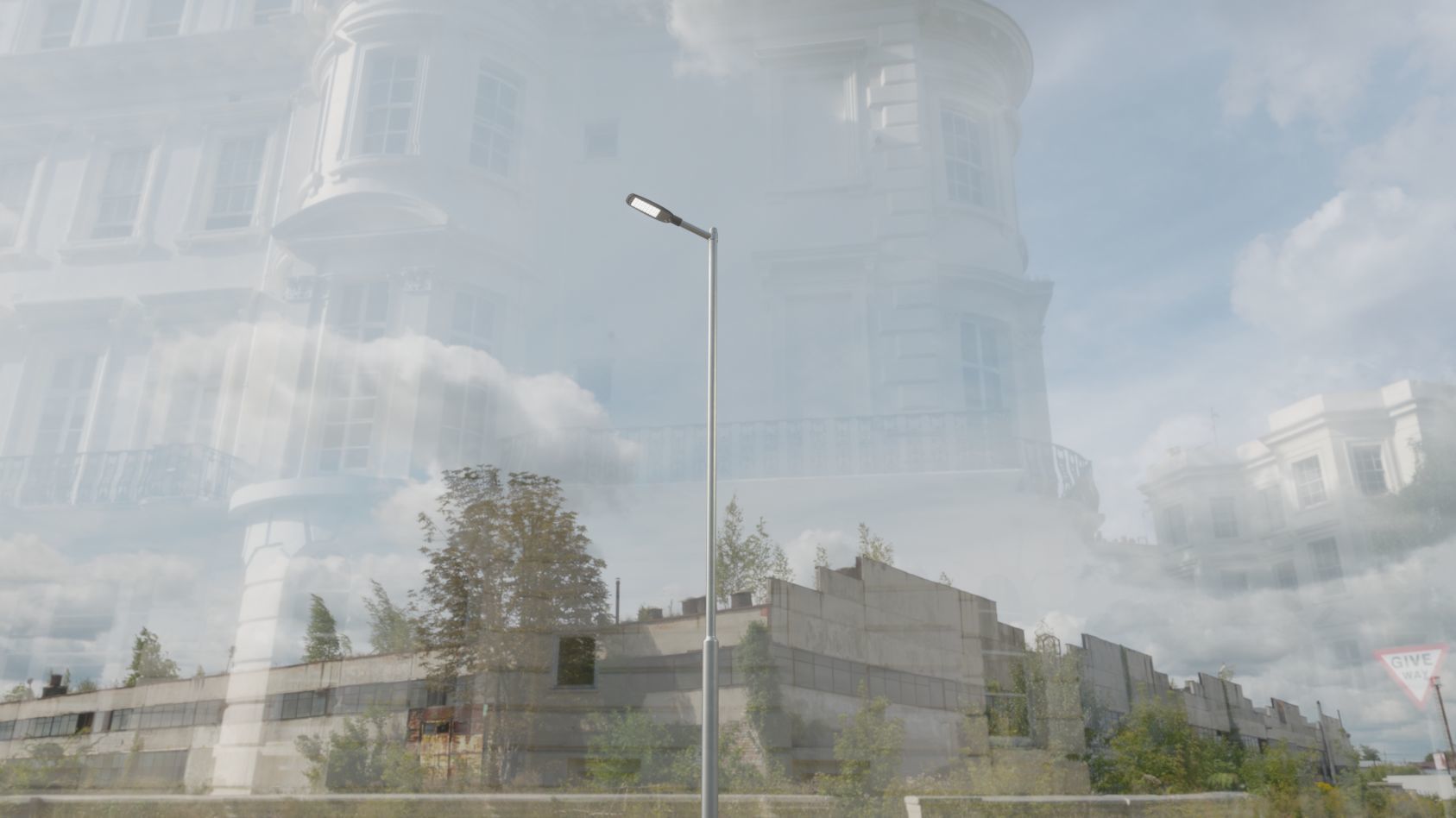 Street Light 12 version 6 5m with pole 2 Low-poly 3D model_45