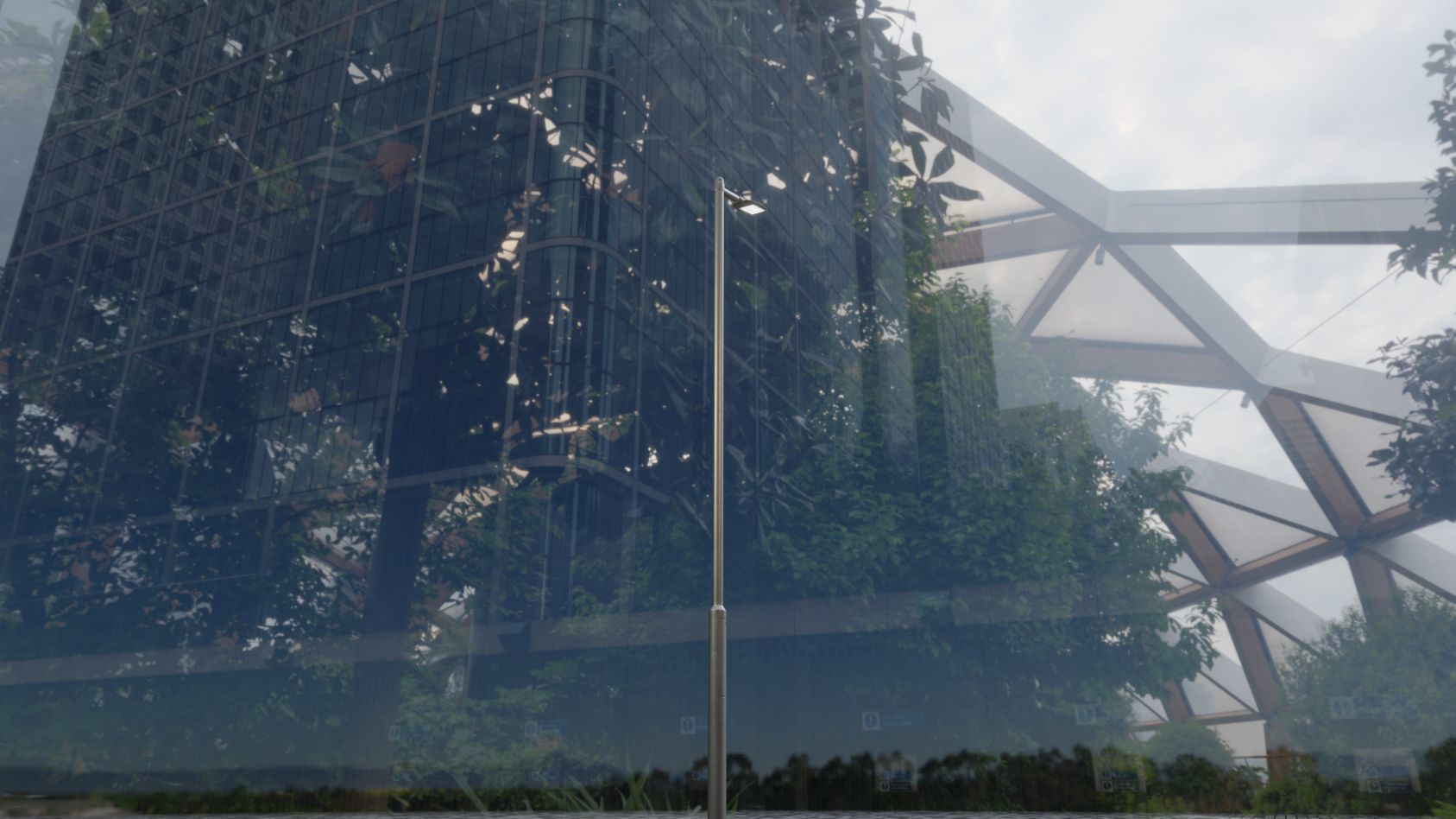 Street Light 12 version 6 5m with pole 2 Low-poly 3D model_58