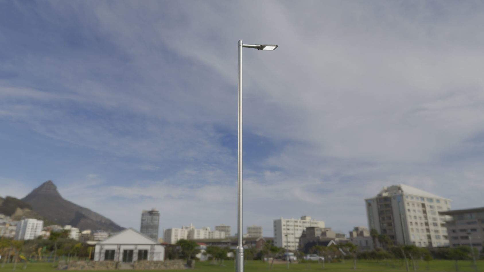 Street Light 12 version 6 5m with pole 2 Low-poly 3D model_94
