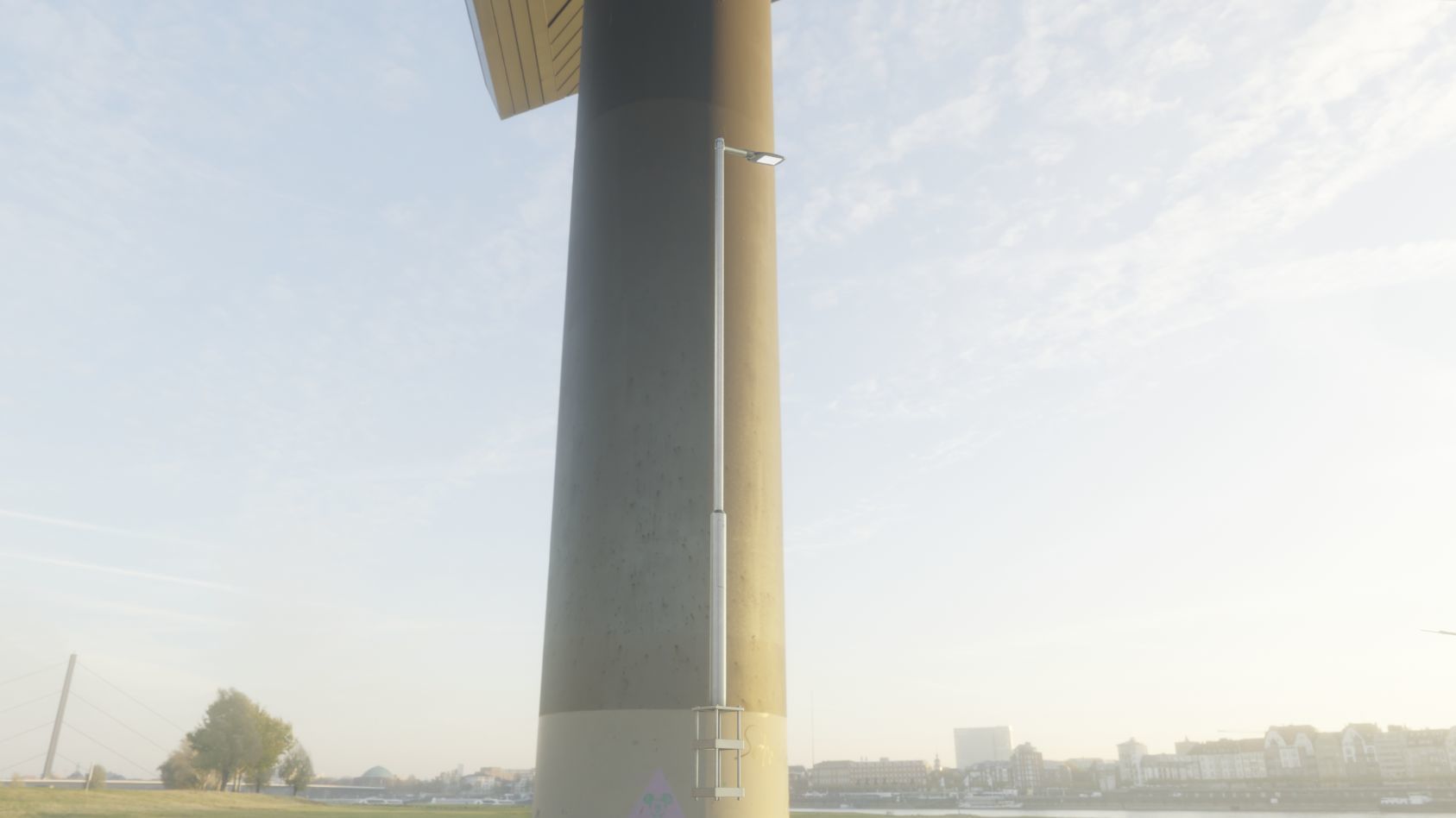 Street Light 12 version 6 5m with pole 2 Low-poly 3D model_27