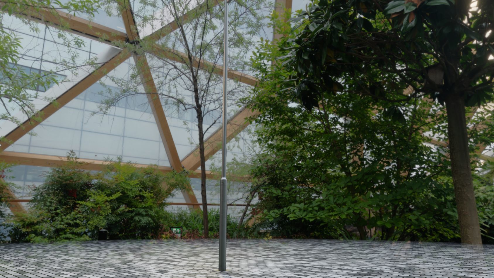 Street Light 12 version 6 5m with pole 2 Low-poly 3D model_2