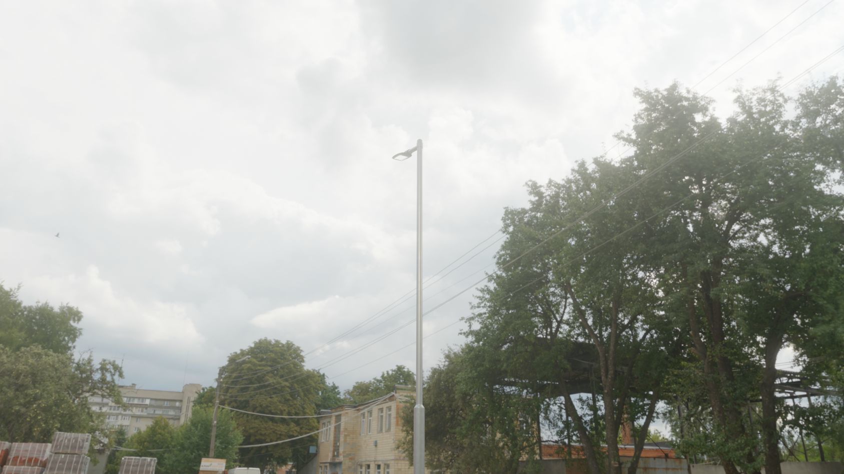 Street Light 12 version 6 5m with pole 2 Low-poly 3D model_86