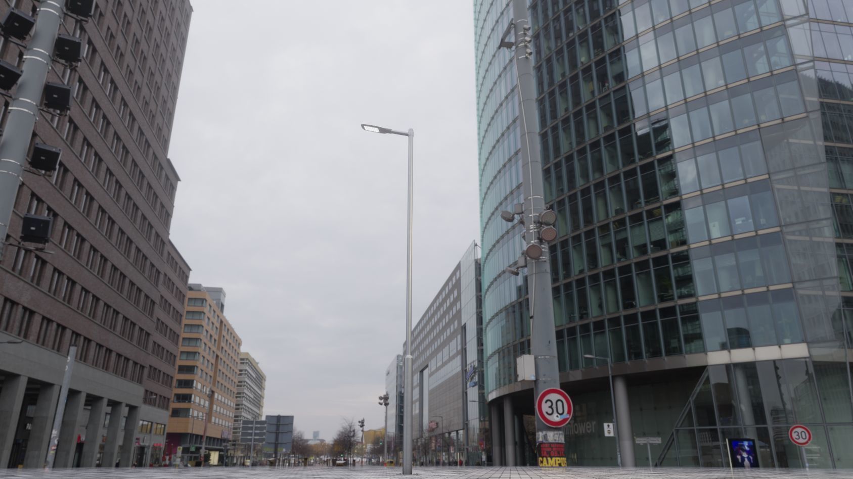 Street Light 12 version 6 5m with pole 2 Low-poly 3D model_81