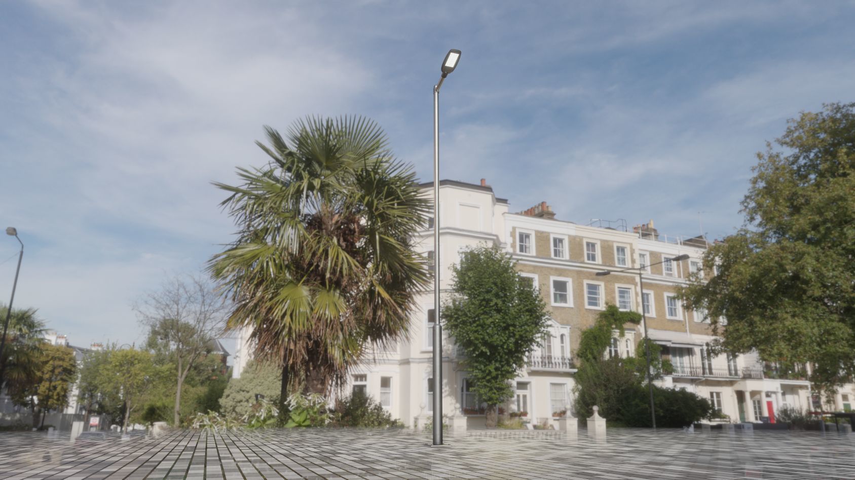 Street Light 12 version 6 5m with pole 2 Low-poly 3D model_37