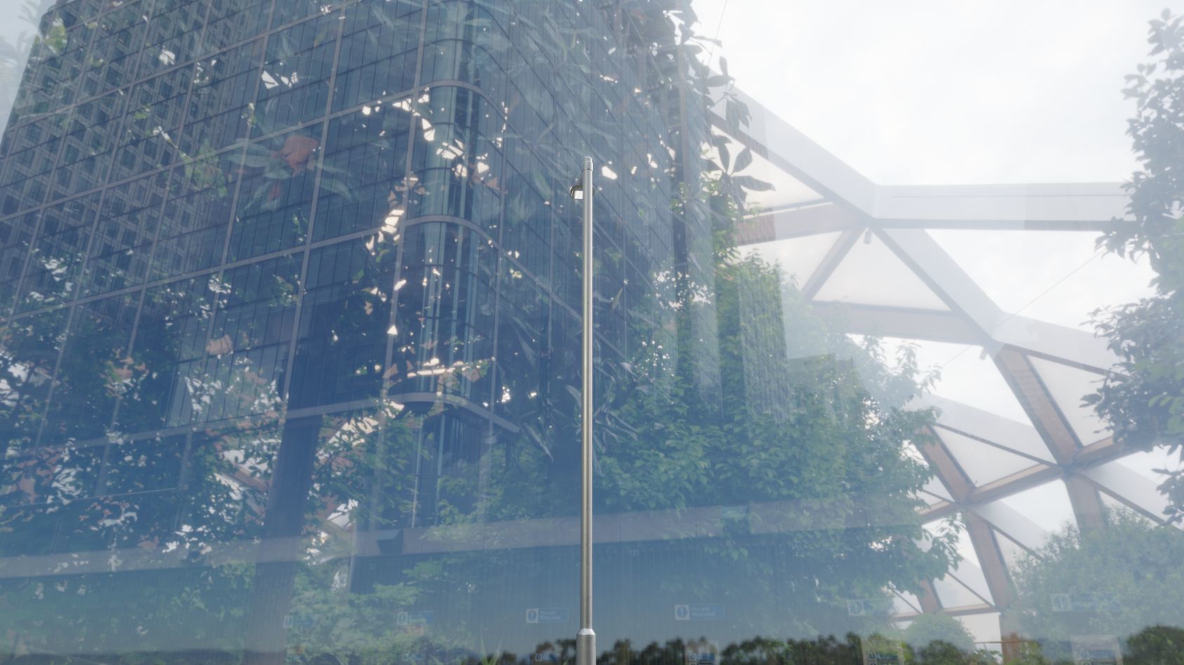 Street Light 12 version 6 5m with pole 2 Low-poly 3D model_88