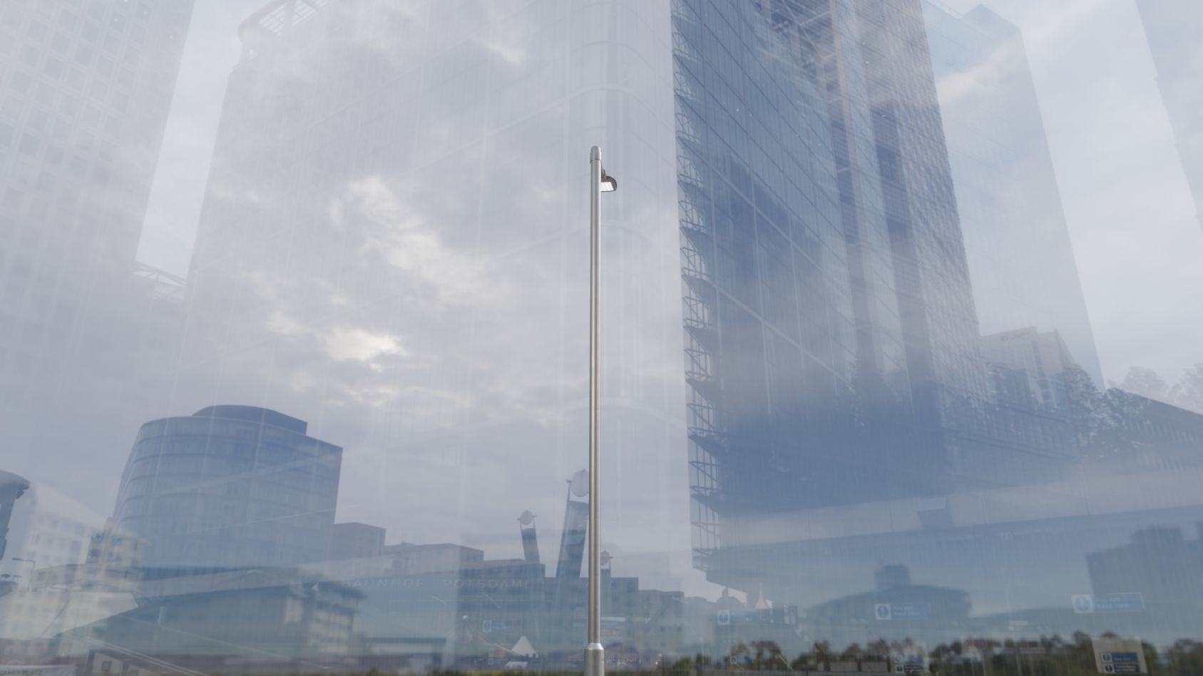 Street Light 12 version 6 5m with pole 2 Low-poly 3D model_89