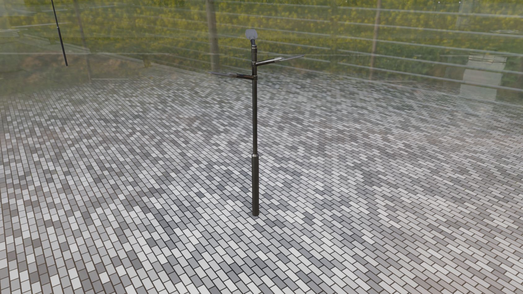 Street Light 12 version 5 3m with pole 3 Low-poly 3D model_54