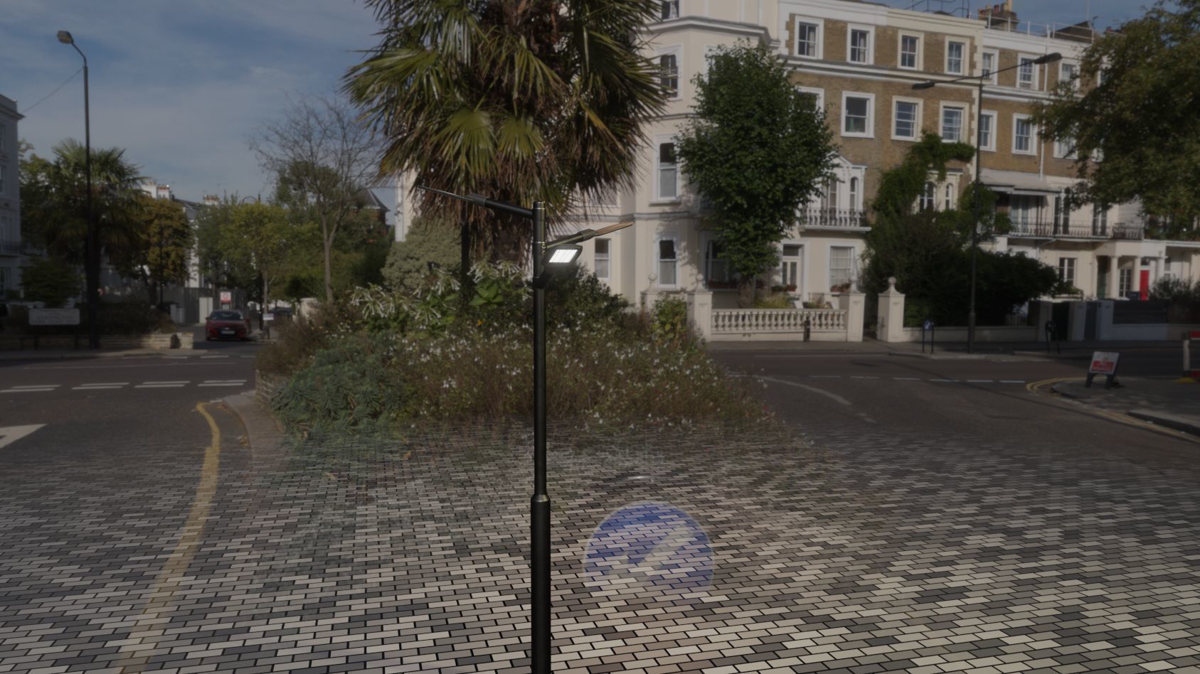 Street Light 12 version 5 3m with pole 3 Low-poly 3D model_47