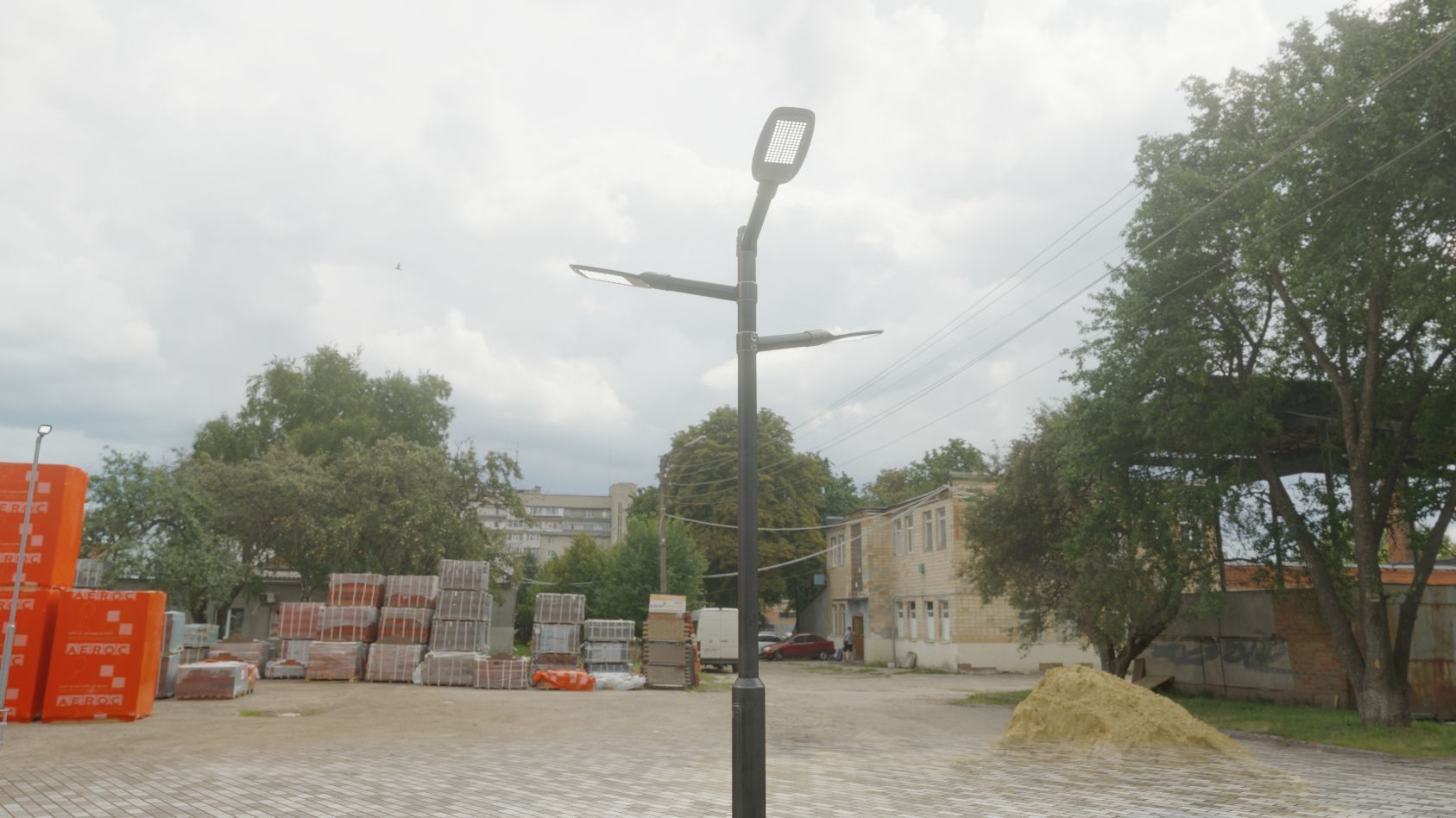 Street Light 12 version 5 3m with pole 3 Low-poly 3D model_36