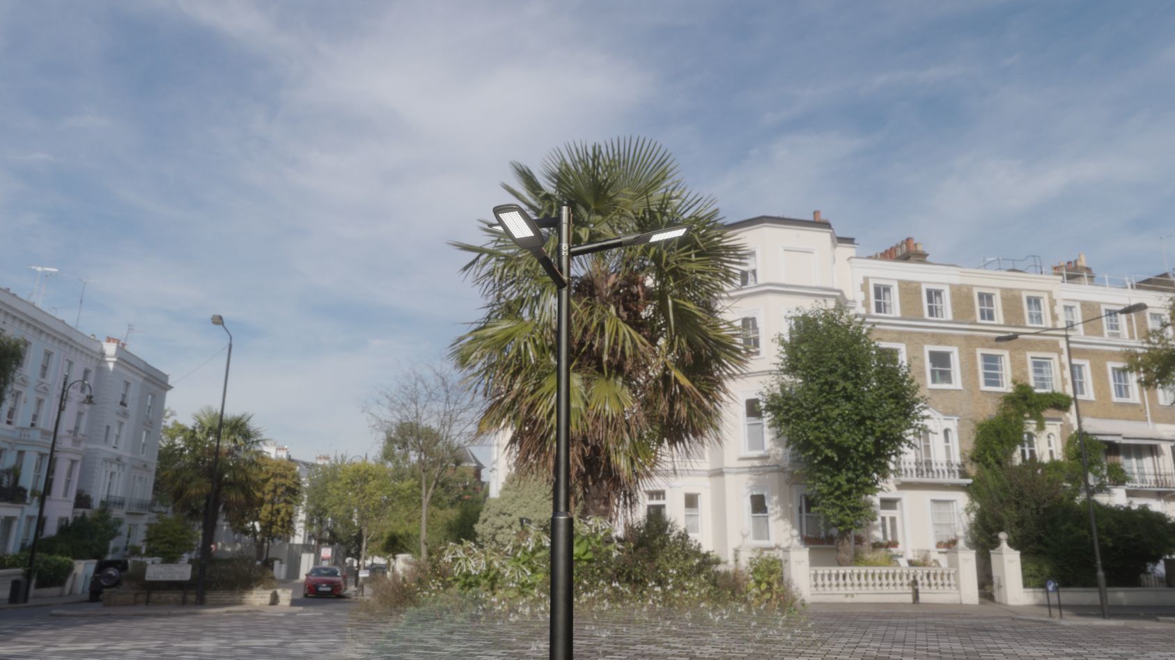 Street Light 12 version 5 3m with pole 3 Low-poly 3D model_17