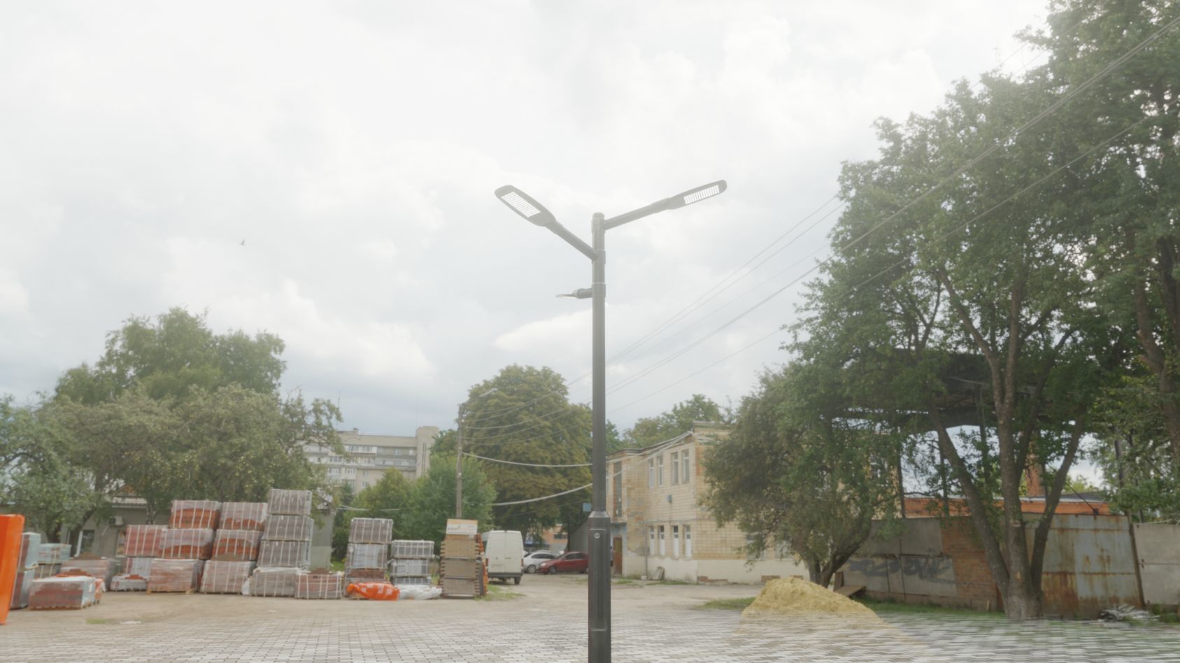 Street Light 12 version 5 3m with pole 3 Low-poly 3D model_96