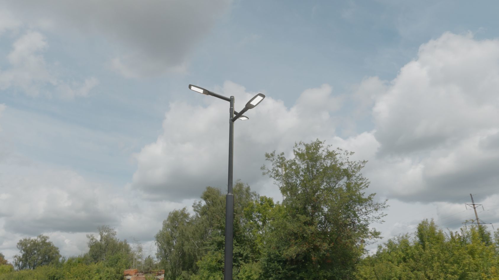 Street Light 12 version 5 3m with pole 3 Low-poly 3D model_78