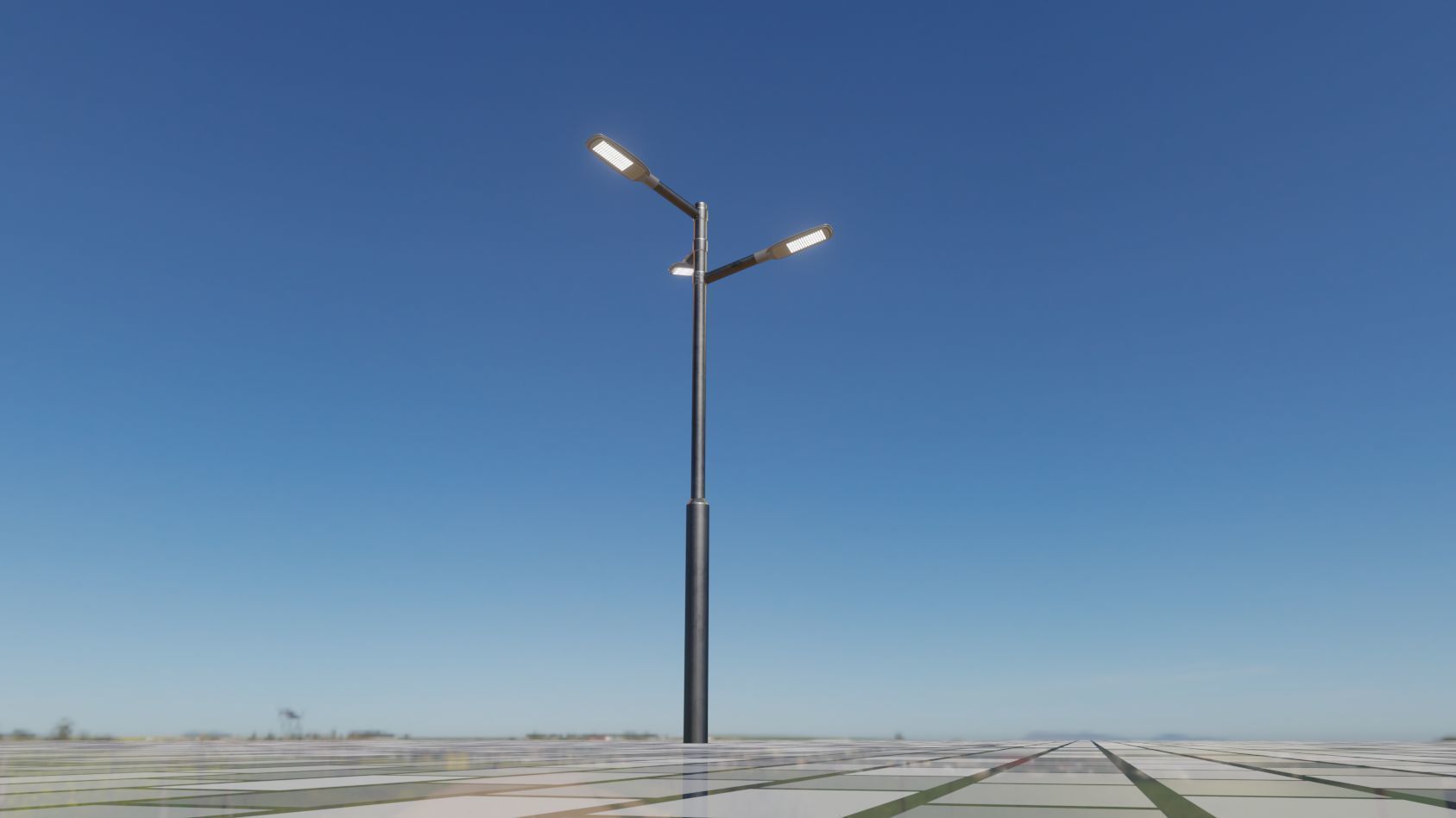 Street Light 12 version 5 3m with pole 3 Low-poly 3D model_75