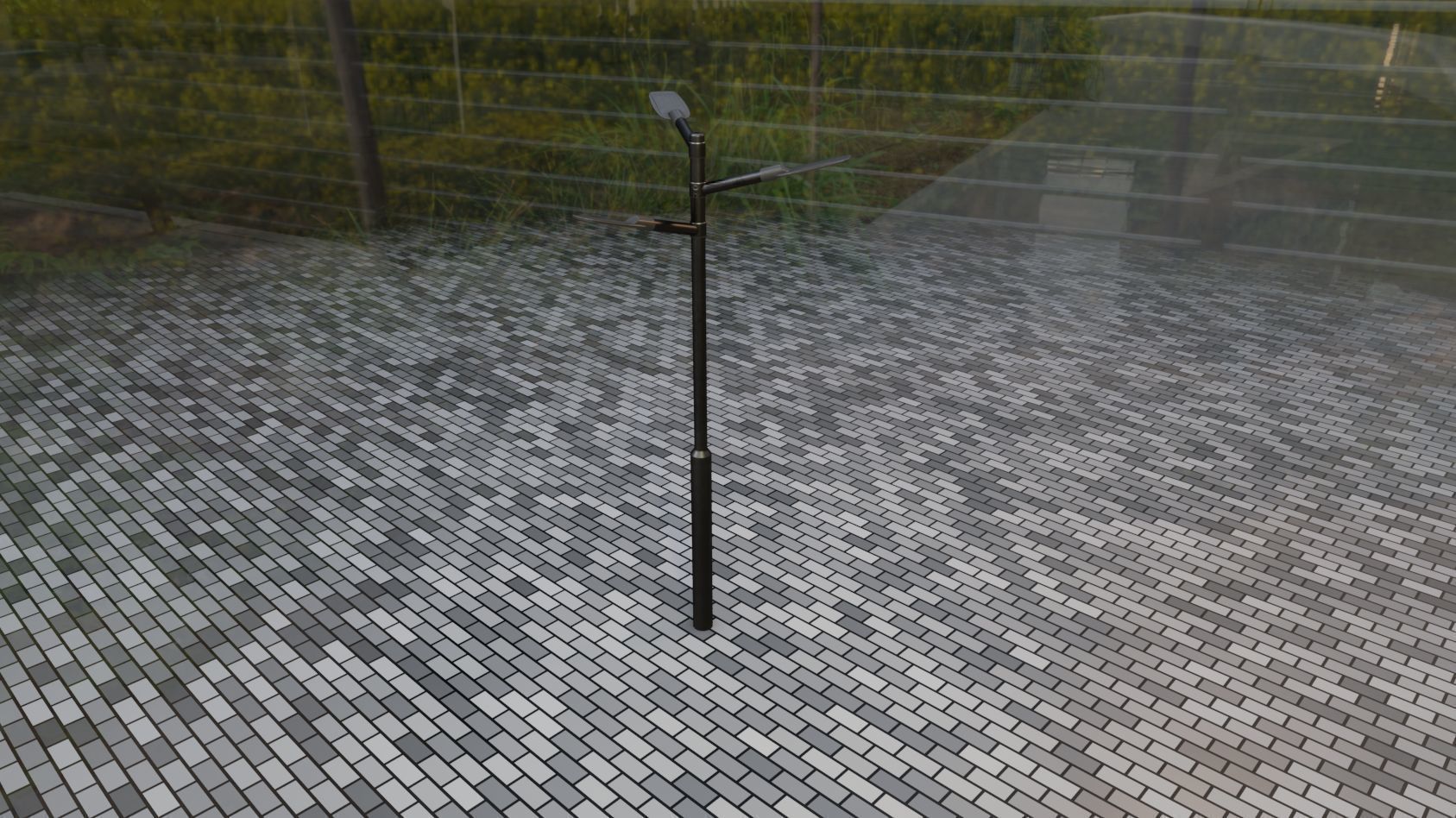 Street Light 12 version 5 3m with pole 3 Low-poly 3D model_53