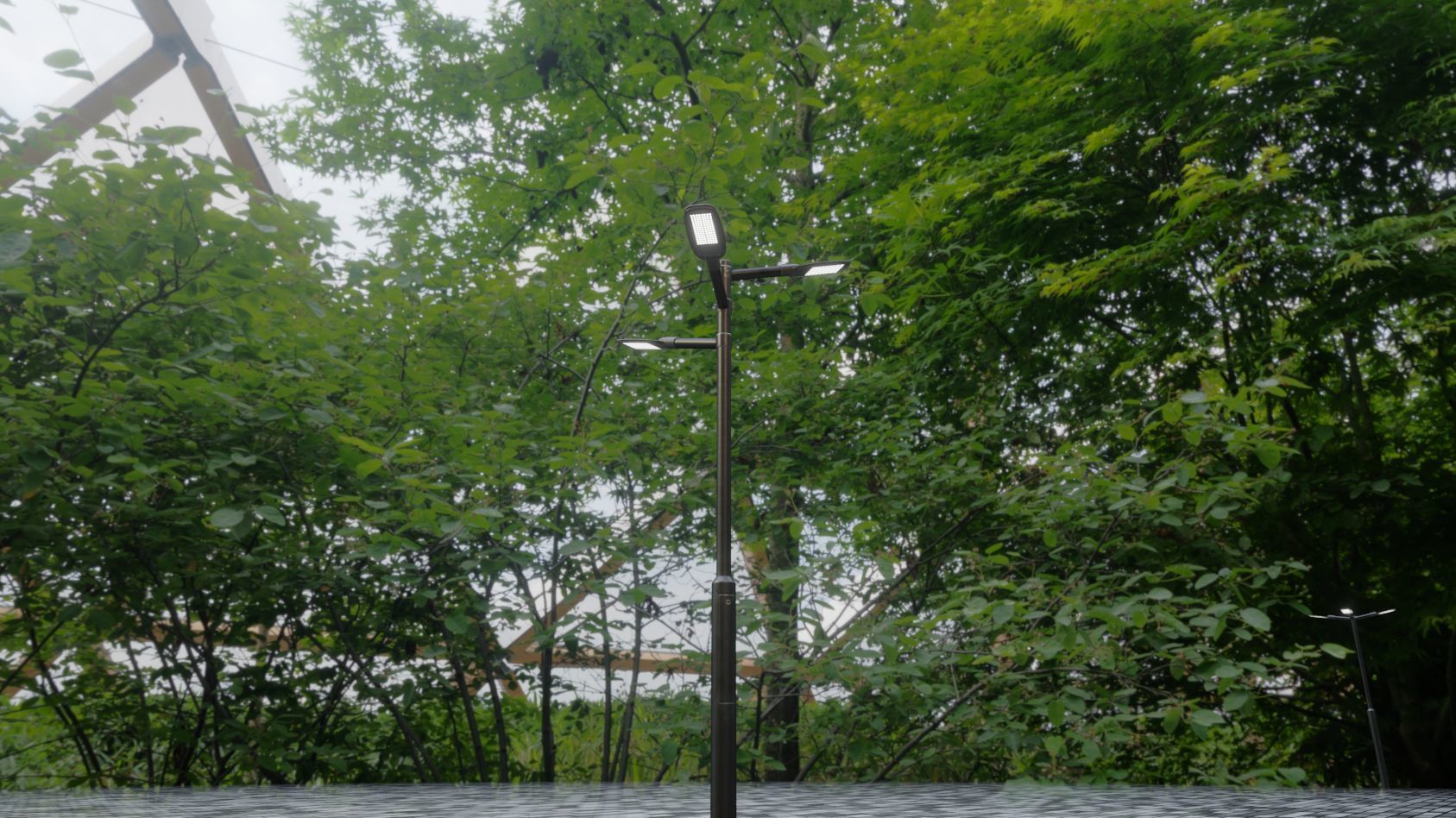 Street Light 12 version 5 3m with pole 3 Low-poly 3D model_27