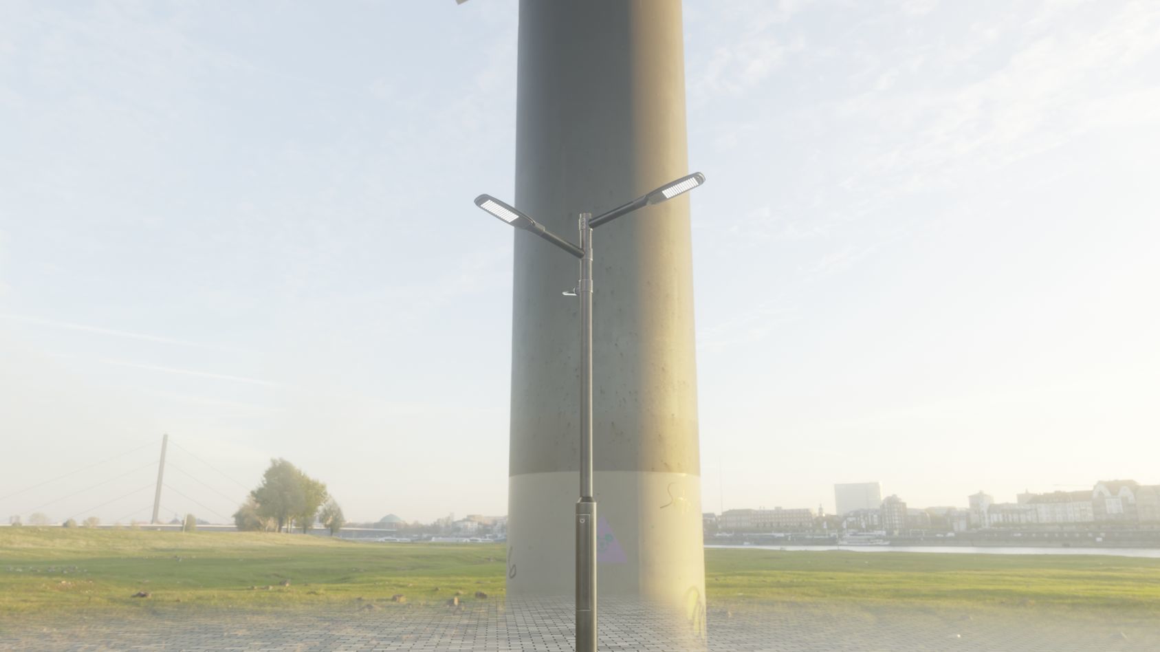 Street Light 12 version 5 3m with pole 3 Low-poly 3D model_97