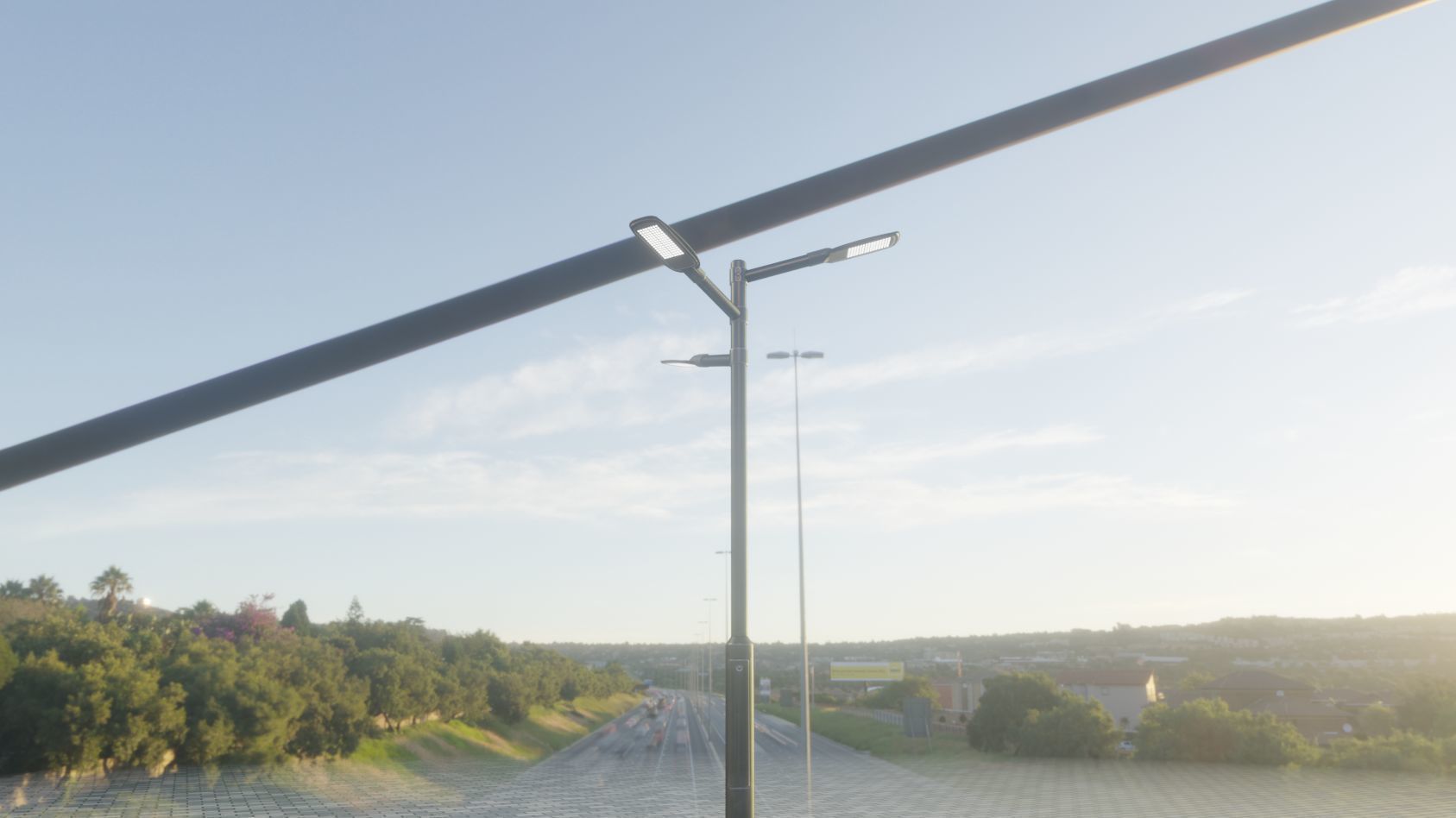 Street Light 12 version 5 3m with pole 3 Low-poly 3D model_95