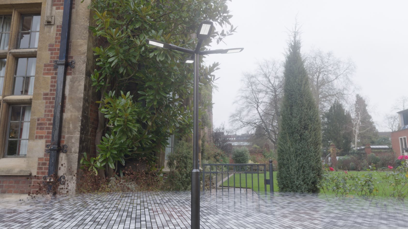 Street Light 12 version 4 3m with pole 3 Low-poly 3D model_89