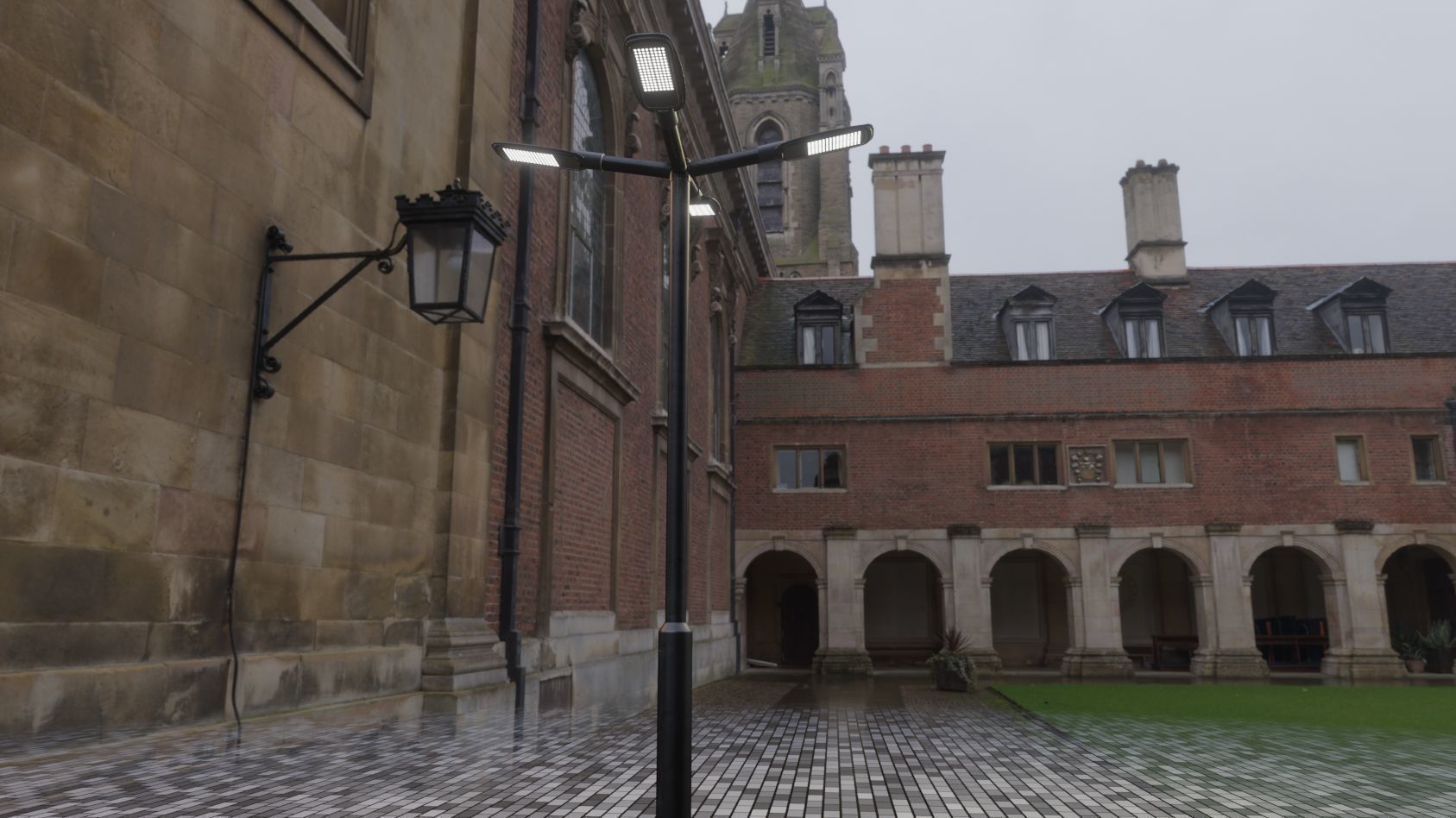 Street Light 12 version 4 3m with pole 3 Low-poly 3D model_74