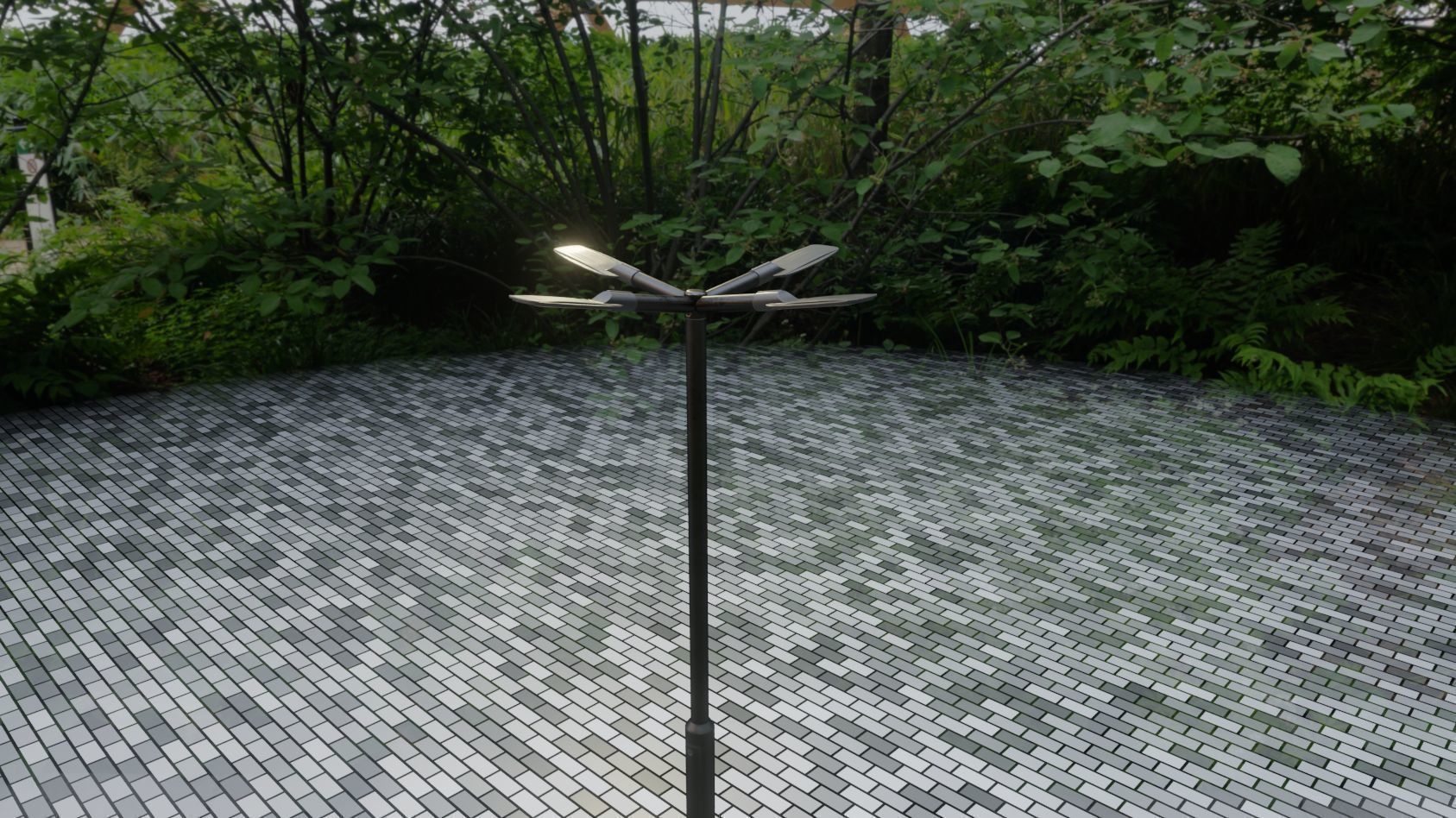 Street Light 12 version 4 3m with pole 3 Low-poly 3D model_50