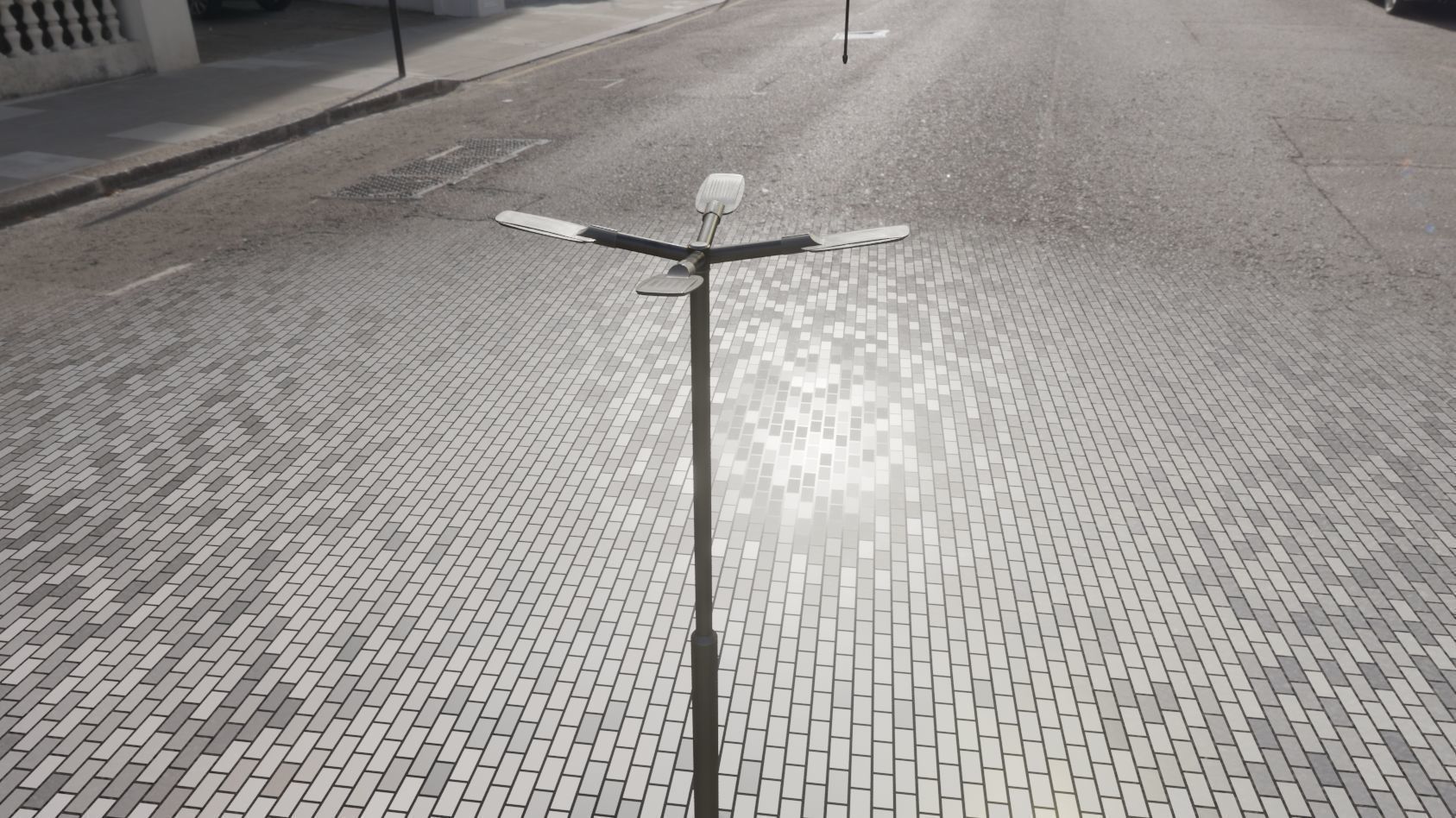 Street Light 12 version 4 3m with pole 3 Low-poly 3D model_55