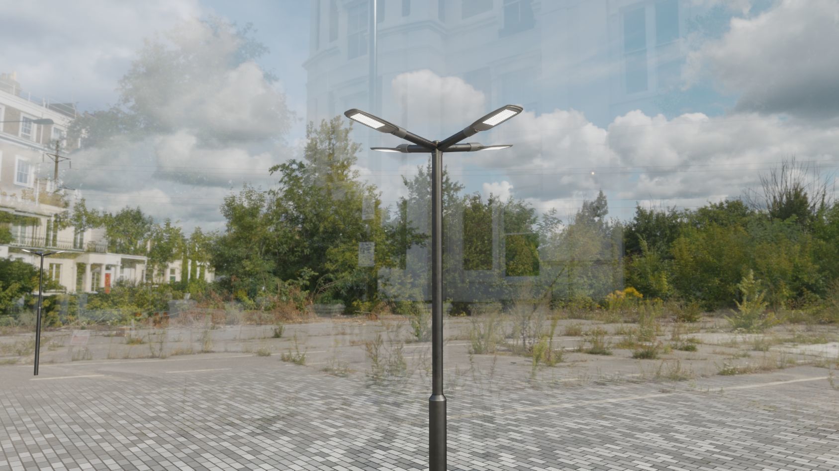 Street Light 12 version 4 3m with pole 3 Low-poly 3D model_33