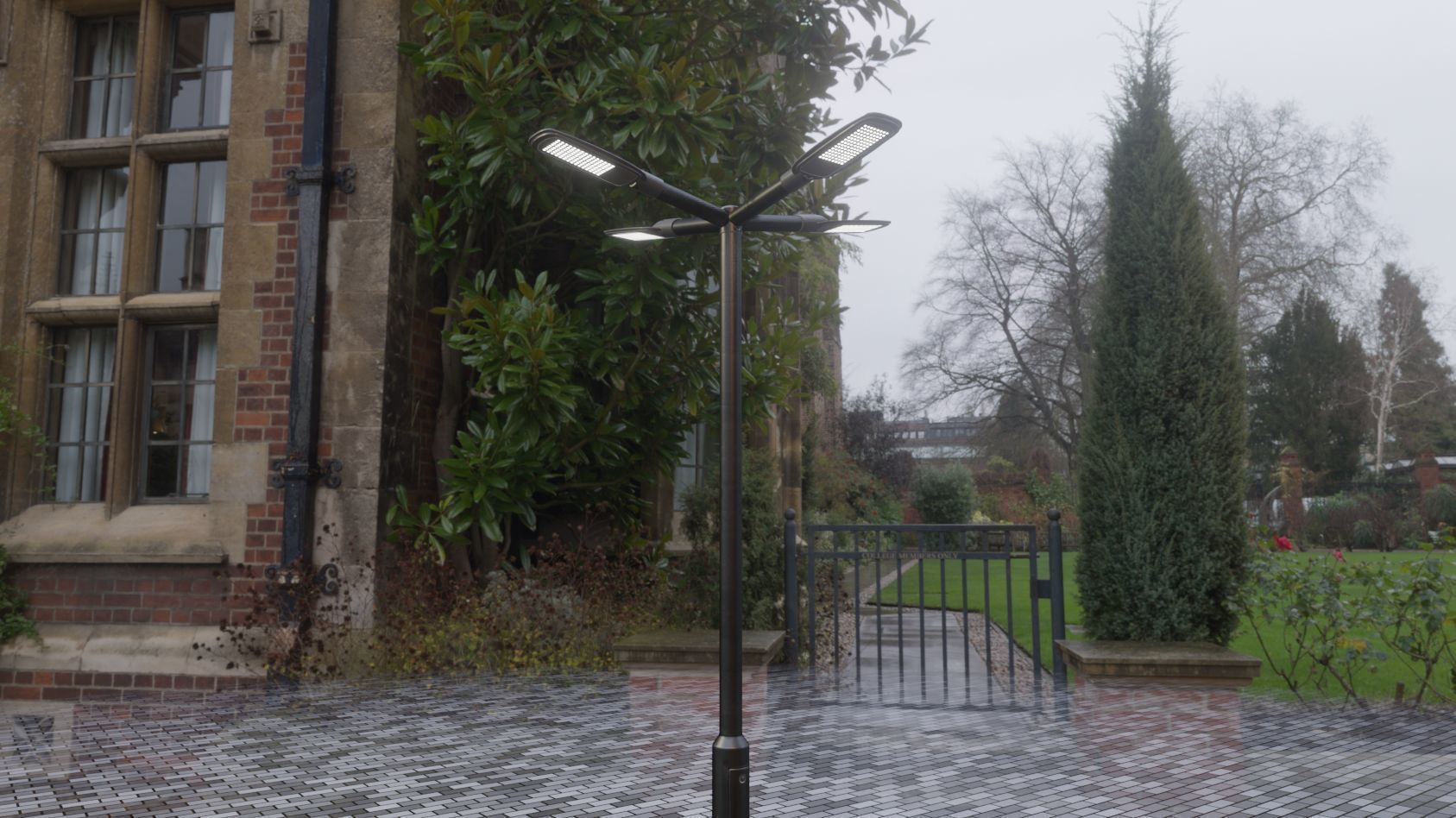 Street Light 12 version 4 3m with pole 3 Low-poly 3D model_42