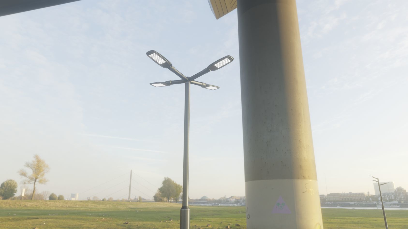 Street Light 12 version 4 3m with pole 3 Low-poly 3D model_77