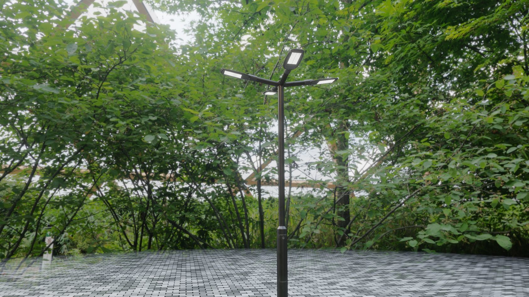 Street Light 12 version 4 3m with pole 3 Low-poly 3D model_97