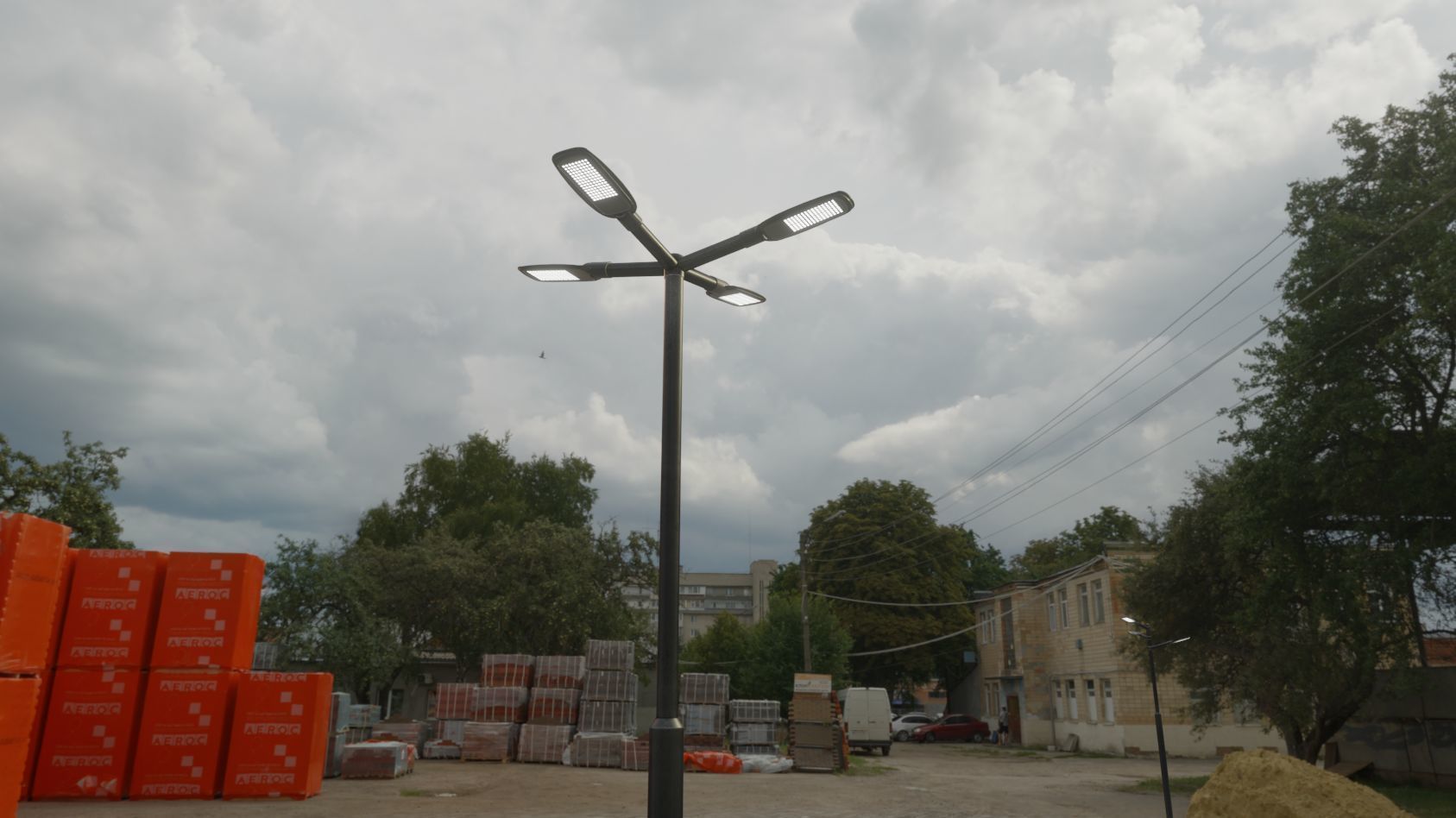 Street Light 12 version 4 3m with pole 3 Low-poly 3D model_76