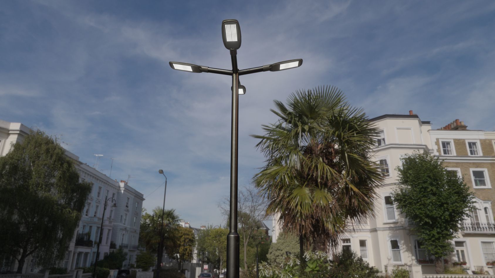 Street Light 12 version 4 3m with pole 3 Low-poly 3D model_4