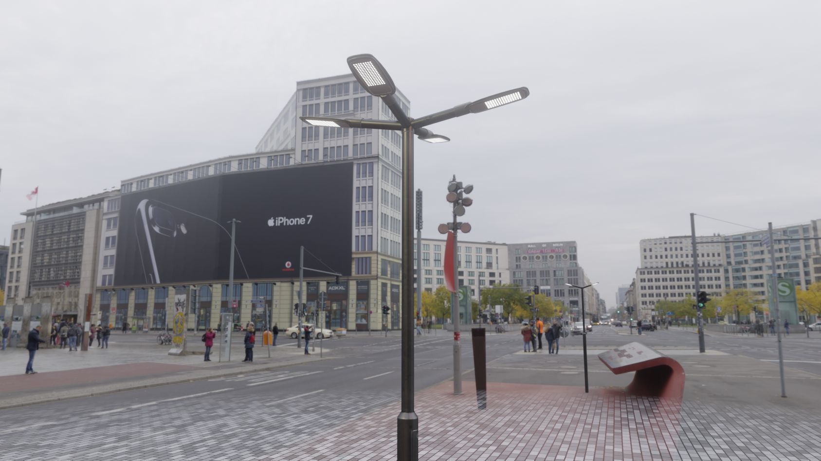 Street Light 12 version 4 3m with pole 3 Low-poly 3D model_39