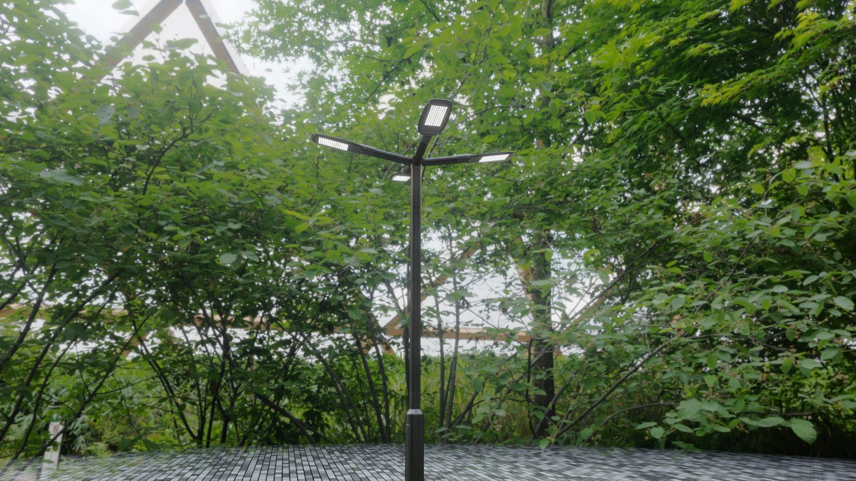 Street Light 12 version 4 3m with pole 3 Low-poly 3D model_20