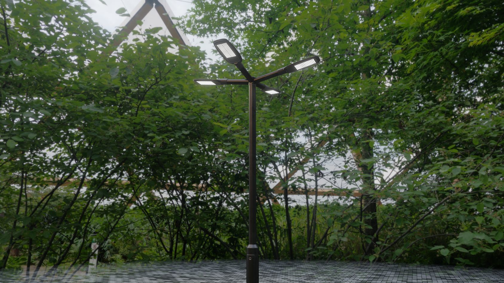 Street Light 12 version 4 3m with pole 3 Low-poly 3D model_67