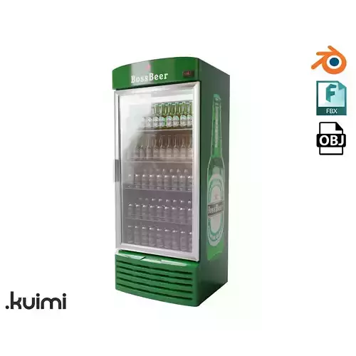 Vertical Fridge 003 3D model