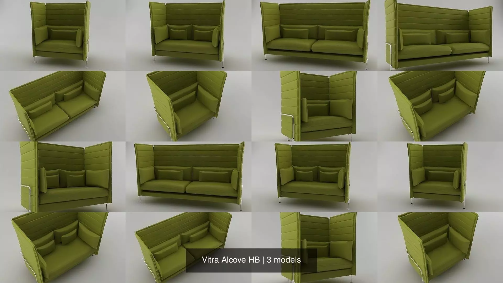 Vitra Alcove HB 3D Model Collection_0