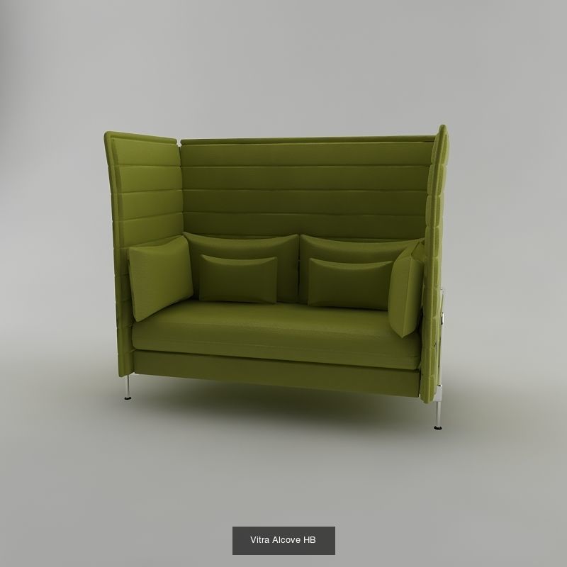 Vitra Alcove HB 3D Model Collection_2