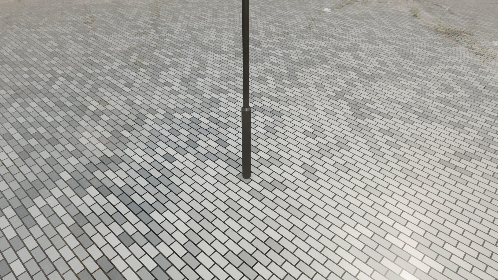 Street Light 12 version 3 3m with pole 3 Low-poly 3D model_53