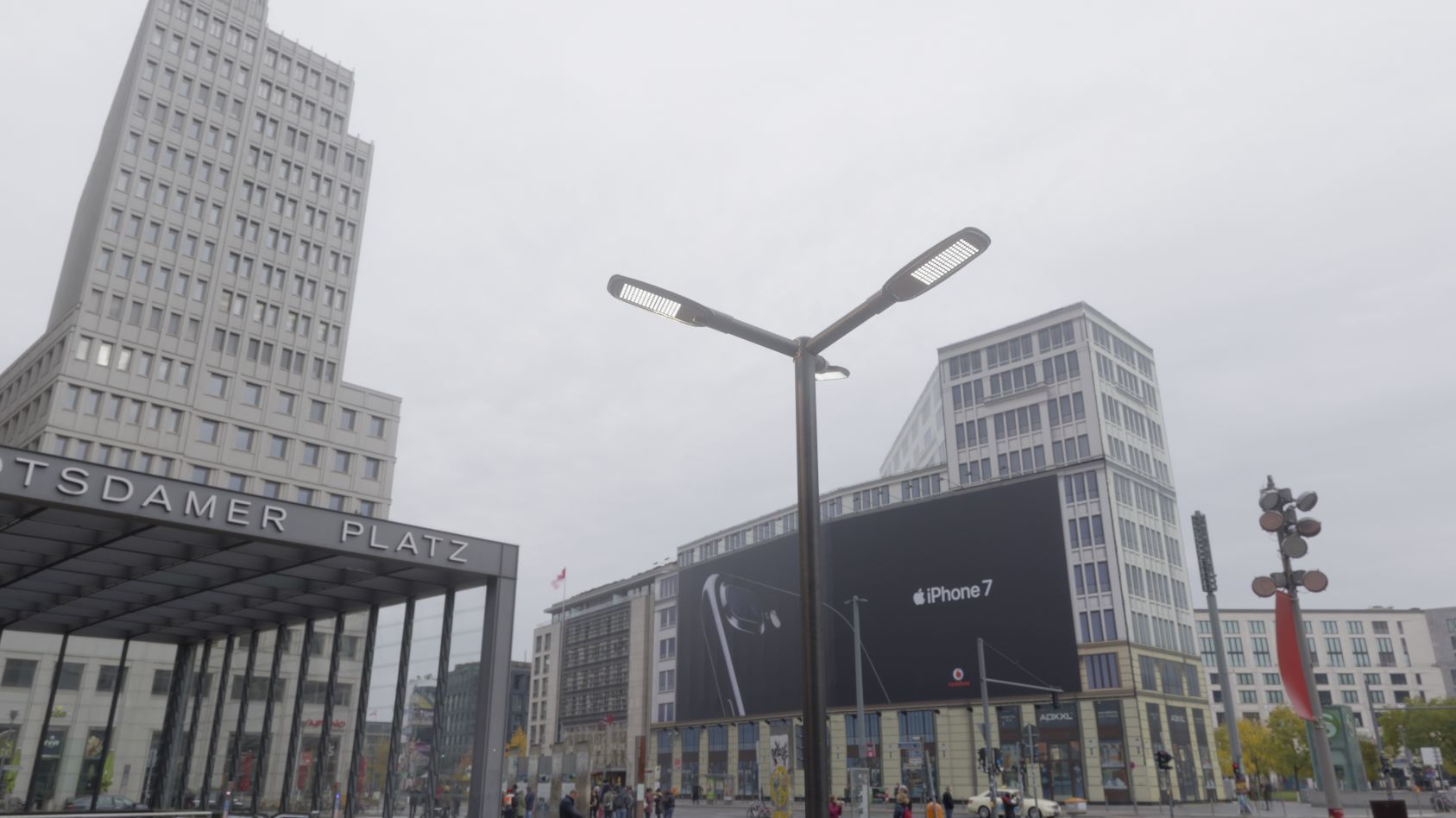 Street Light 12 version 3 3m with pole 3 Low-poly 3D model_4