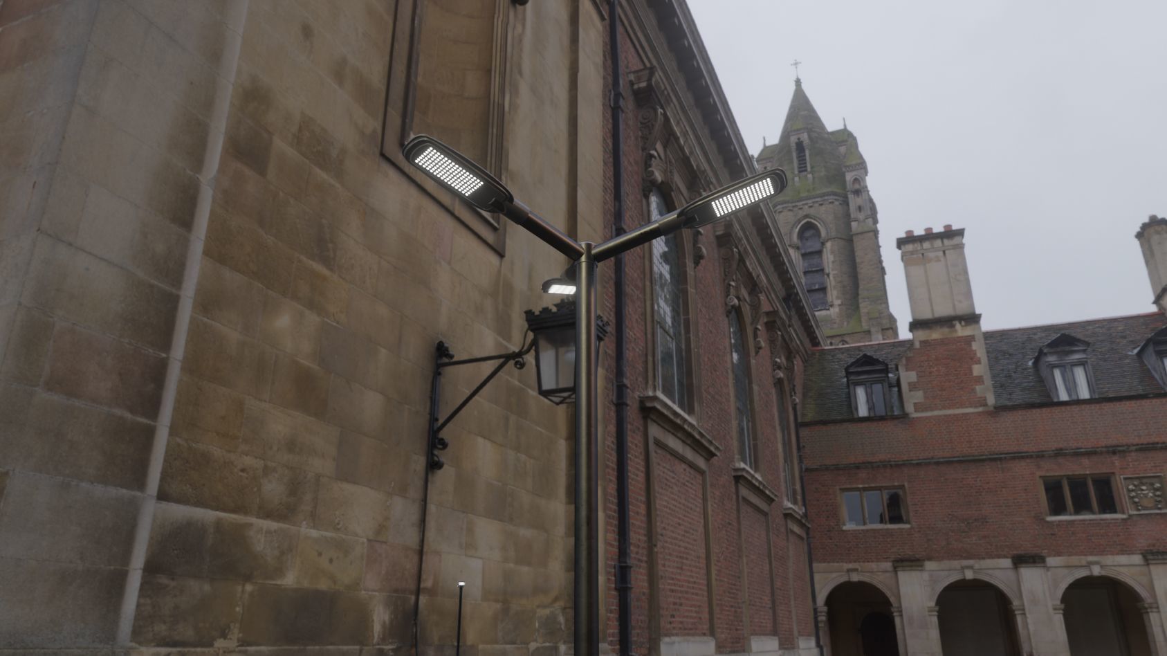 Street Light 12 version 3 3m with pole 3 Low-poly 3D model_33