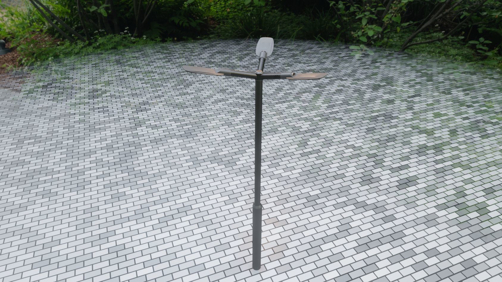 Street Light 12 version 3 3m with pole 3 Low-poly 3D model_47