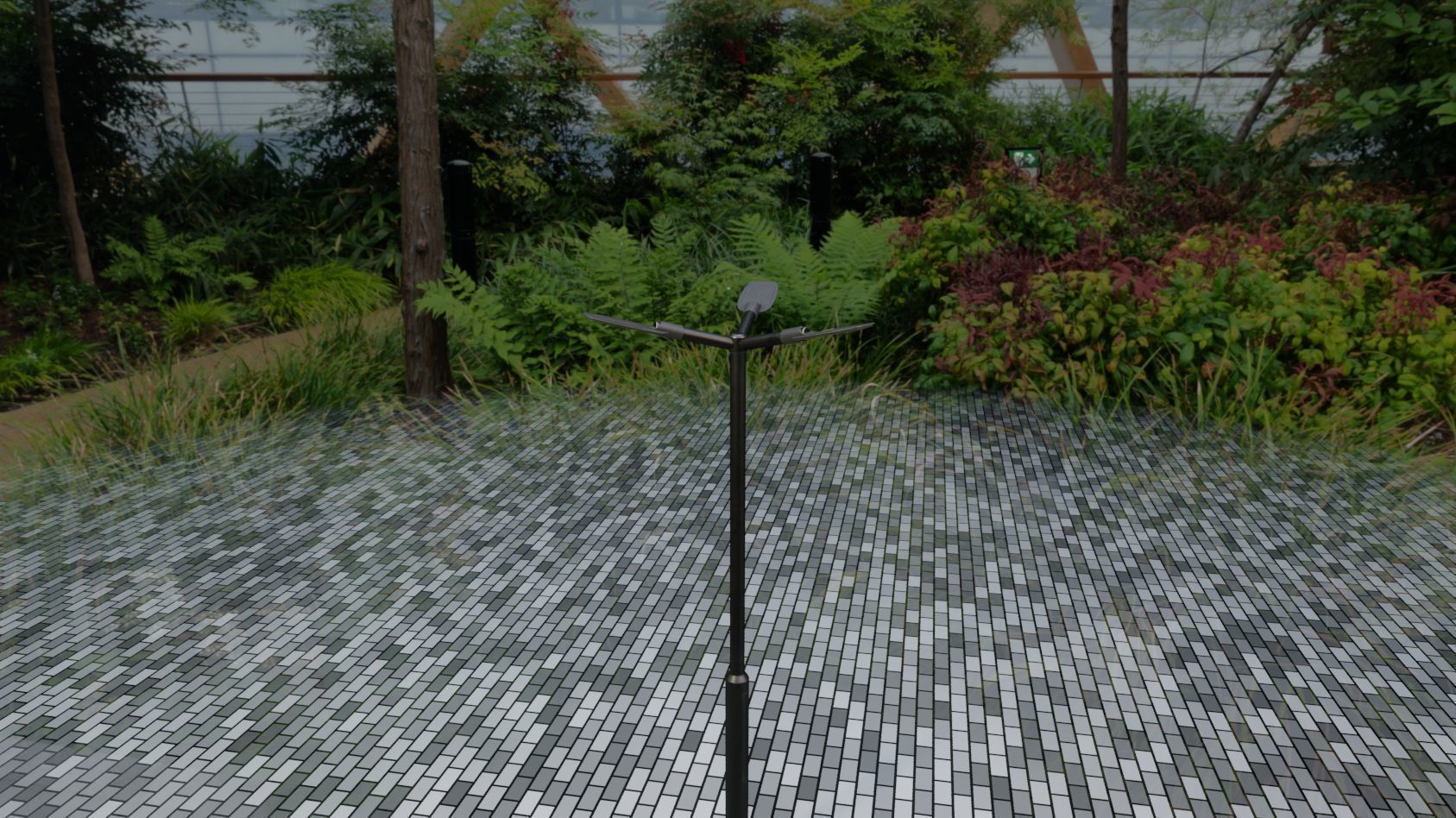 Street Light 12 version 3 3m with pole 3 Low-poly 3D model_92