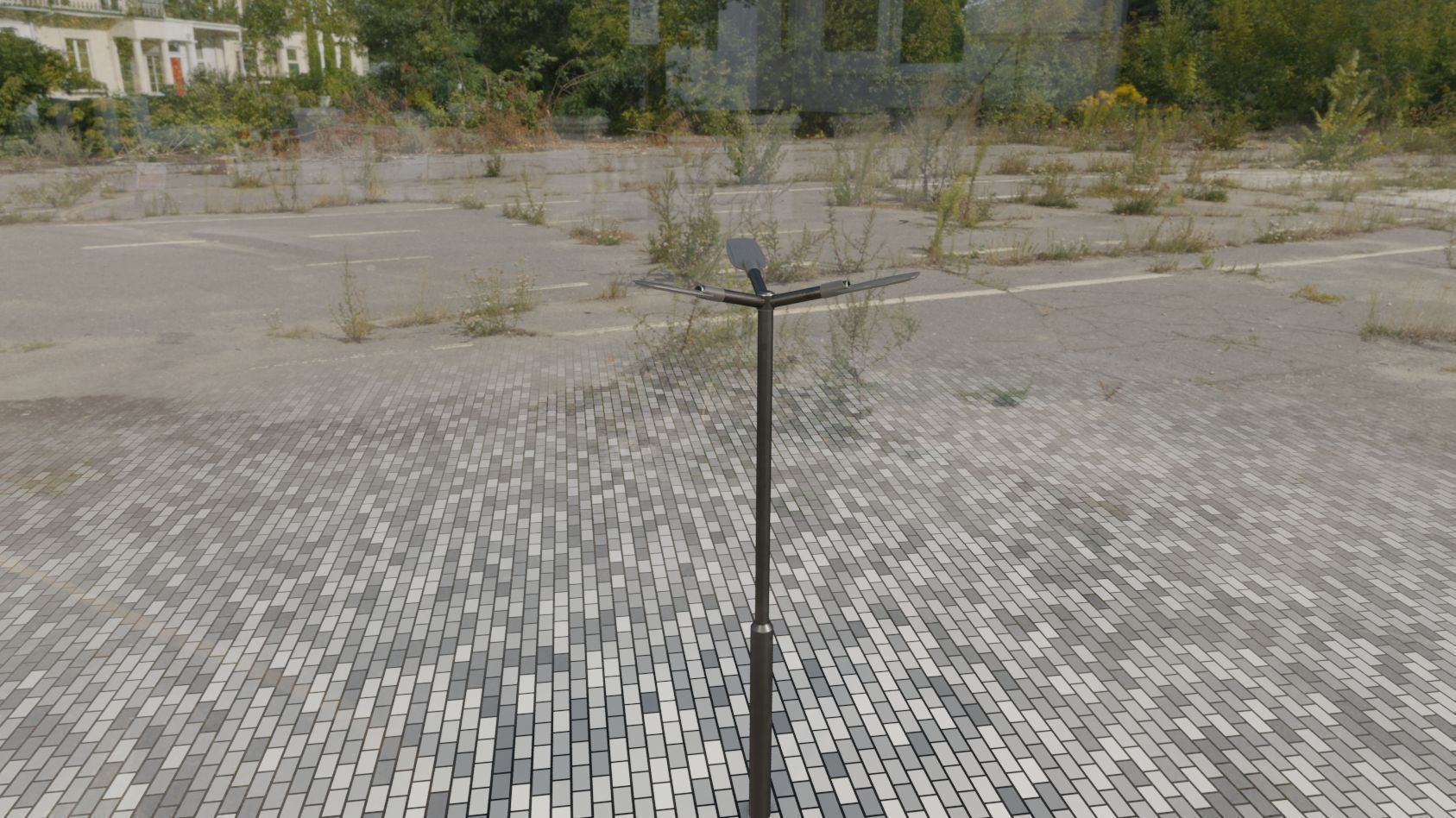 Street Light 12 version 3 3m with pole 3 Low-poly 3D model_90