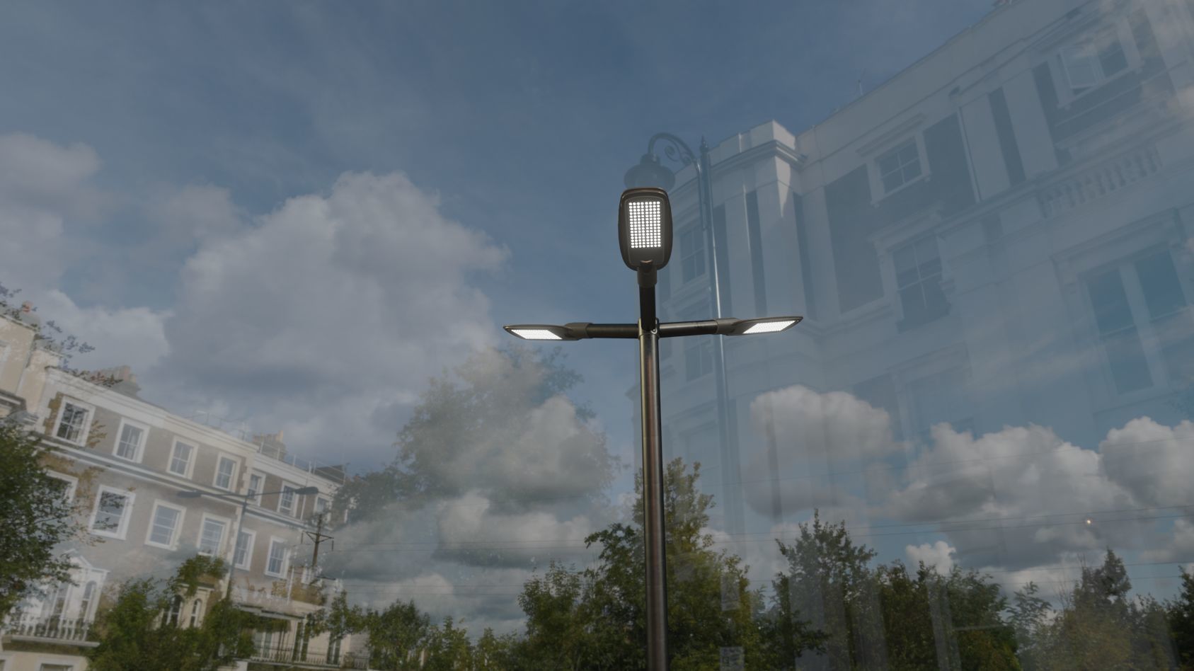 Street Light 12 version 3 3m with pole 3 Low-poly 3D model_39