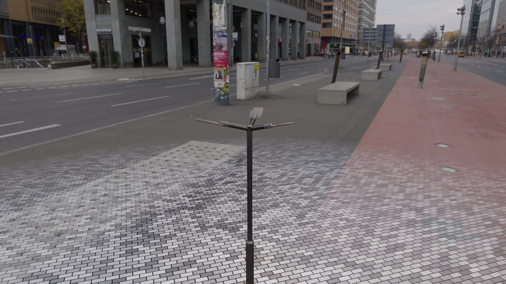 Street Light 12 version 3 3m with pole 3 Low-poly 3D model_81