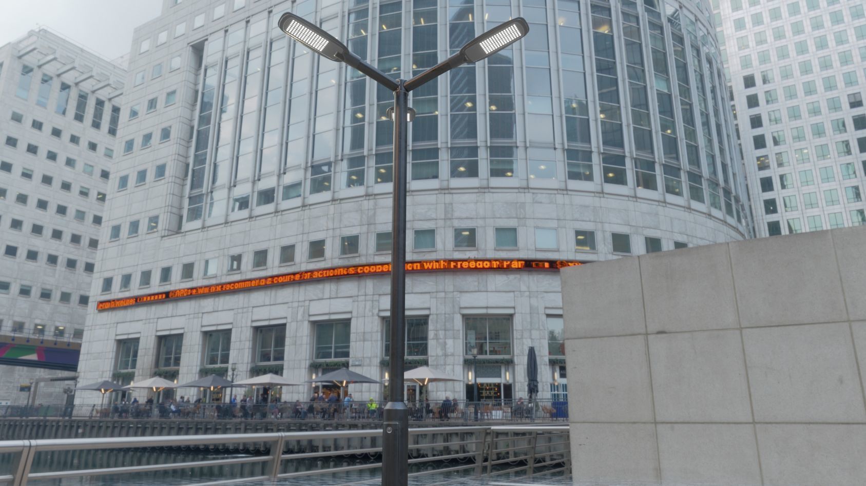 Street Light 12 version 3 3m with pole 3 Low-poly 3D model_12