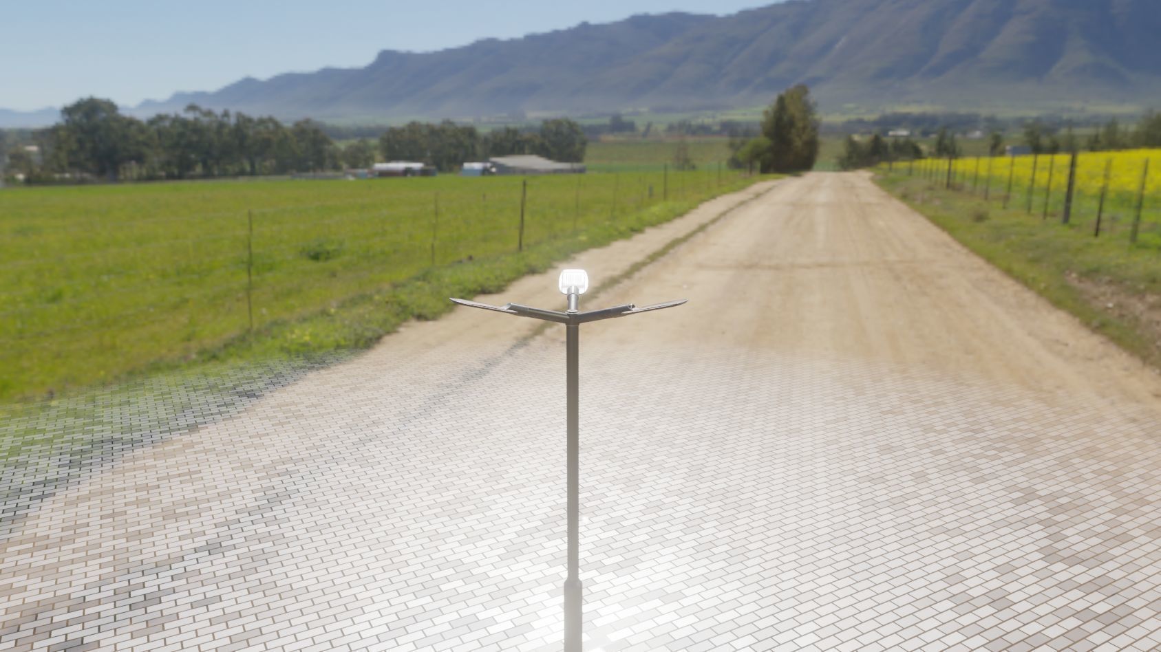 Street Light 12 version 3 3m with pole 3 Low-poly 3D model_80