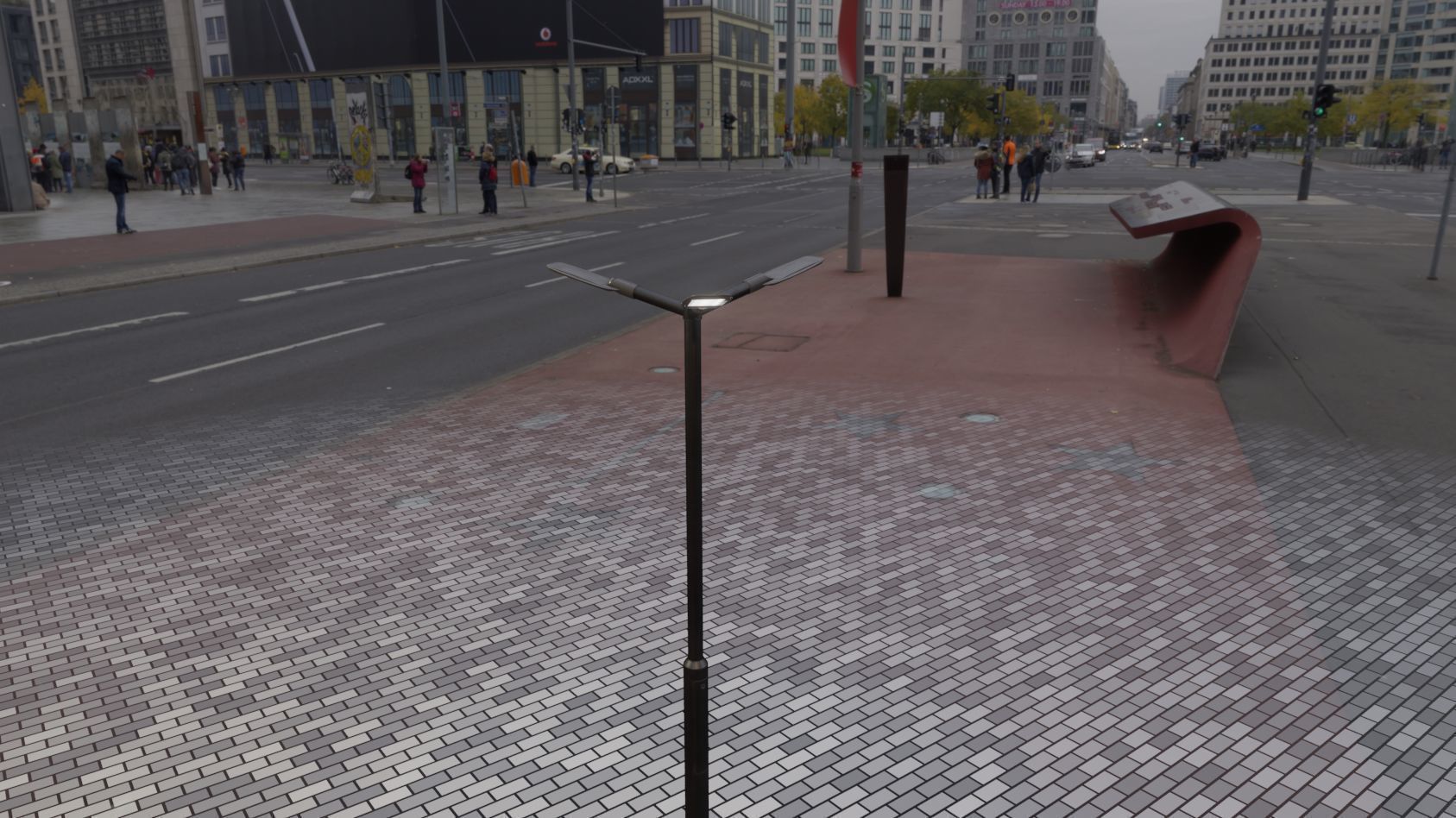 Street Light 12 version 3 3m with pole 3 Low-poly 3D model_96